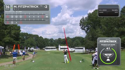 Matt Fitzpatrick | Round 2 | 14th hole | Shot 1 | 2025 FedEx St. Jude