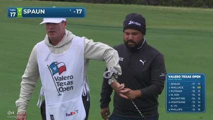 J.J. Spaun | Round 4 | 17th hole | Shot 2 | 2026 Valero