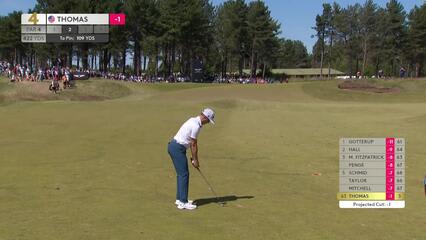 Justin Thomas | Round 2 | 4th hole | Shot 2 | 2025 Genesis Scottish Open