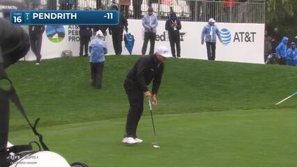 Taylor Pendrith | Round 3 | 16th hole | Shot 4 | 2025 AT&T Pebble Beach
