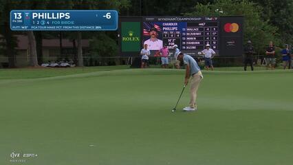 Chandler Phillips | Round 1 | 13th hole | Shot 3 | 2025 Wyndham