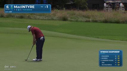 Robert MacIntyre | Round 1 | 6th hole | Shot 3 | 2025 Wyndham