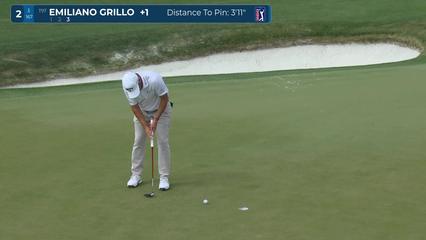 Emiliano Grillo | Round 1 | 2nd hole | Shot 3 | -1 Houston Open