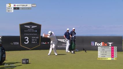 Chris Gotterup | Round 1 | 3rd hole | Shot 1 | 2026 Genesis Scottish Open