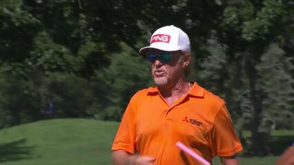 Miguel Angel Jiménez | Round 4 | 14th hole | Shot 4 | 2025 Kaulig Co. Championship