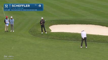 Scottie Scheffler | Round 3 | 12th hole | Shot 4 | 2025 AT&T Pebble Beach