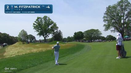 Matt Fitzpatrick | Round 4 | 2nd hole | Shot 2 | 2025 Travelers