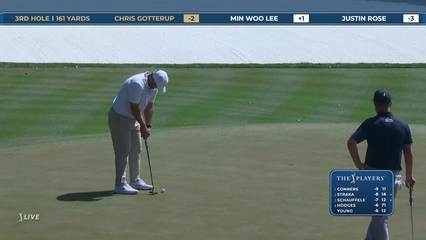 Christopher Gotterup | Round 2 | 3rd hole | Shot 4 | 2026 THE PLAYERS