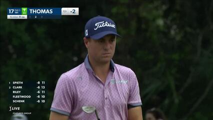 Justin Thomas | 2023 Valspar | Round 3 | 17th hole | Shot 3