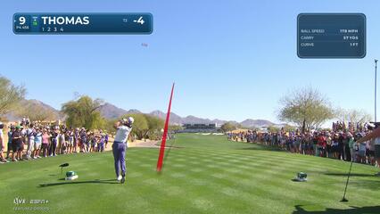 Justin Thomas | Round 1 | 9th hole | Shot 1 | 2025 WM Phoenix Open
