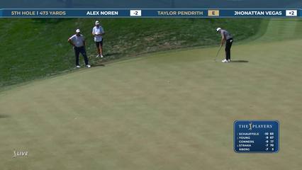 Taylor Pendrith | Round 2 | 5th hole | Shot 4 | 2026 THE PLAYERS