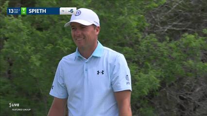 Jordan Spieth | 2024 Valero | Round 4 | 13th hole | Shot 1