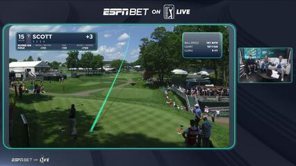 Adam Scott | Round 1 | 15th hole | Shot 1 | 2025 Travelers