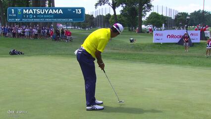 Hideki Matsuyama | Round 4 | 1st hole | Shot 4 | 2025 Rocket Classic