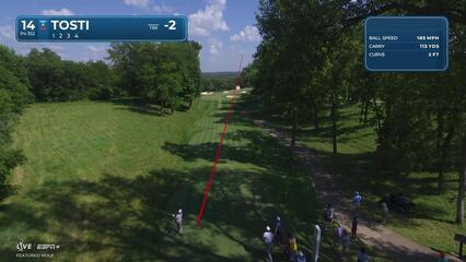 Alejandro Tosti | Round 2 | 14th hole | Shot 1 | 2025 John Deere