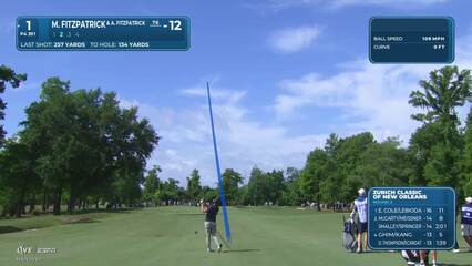 Matt Fitzpatrick | Round 2 | 1st hole | Shot 2 | 2026 Zurich Classic