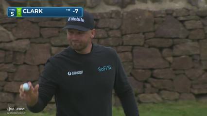Wyndham Clark | Round 3 | 5th hole | Shot 3 | 2026 Genesis Scottish Open