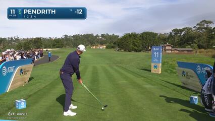 Taylor Pendrith | Round 4 | 11th hole | Shot 1 | 2025 AT&T Pebble Beach