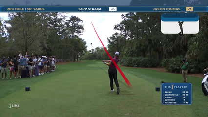 Justin Thomas | Round 3 | 2nd hole | Shot 1 | 2026 THE PLAYERS