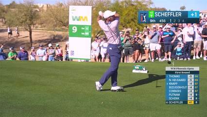 Scottie Scheffler | Round 1 | 9th hole | Shot 1 | 2025 WM Phoenix Open