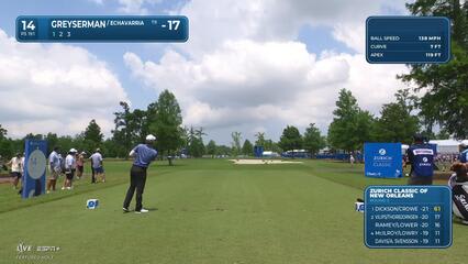 Max Greyserman | Round 3 | 14th hole | Shot 1 | 2025 Zurich Classic