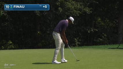 Tony Finau | Round 3 | 10th hole | Shot 4 | 2025 Travelers