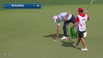 Paul Waring | Round 1 | 17th hole | Shot 4 | -1 Houston Open