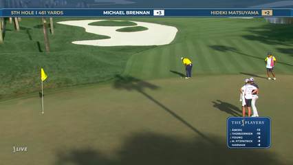 Hideki Matsuyama | Round 4 | 5th hole | Shot 4 | 2026 THE PLAYERS