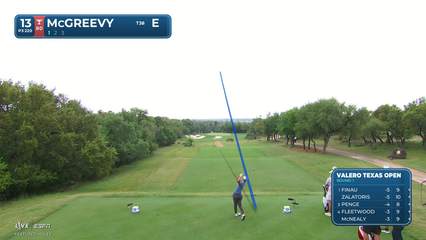 Max McGreevy | Round 1 | 13th hole | Shot 1 | 2026 Valero