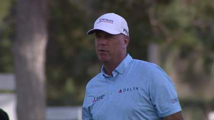Stewart Cink | Round 4 | 17th hole | Shot 2 | 2025 Charles Schwab