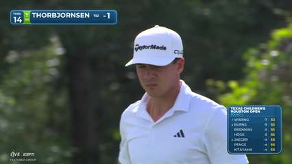Michael Thorbjornsen | Round 1 | 14th hole | Shot 4 | 2026 Houston Open