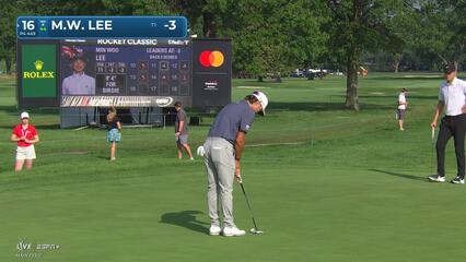 Min Woo Lee | Round 1 | 16th hole | Shot 4 | 2025 Rocket Classic