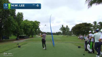 Min Woo Lee | Round 4 | 7th hole | Shot 1 | 2026 Cadillac