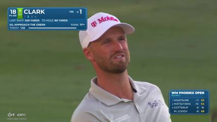 Wyndham Clark | Round 2 | 18th hole | Shot 2 | 2026 WM Phoenix Open