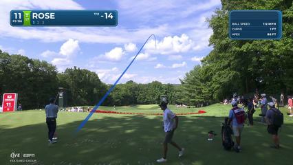 Justin Rose | Round 4 | 11th hole | Shot 1 | 2026 Travelers