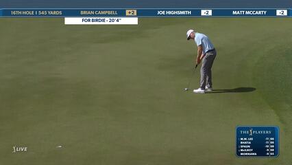 Brian Campbell | Round 2 | 16th hole | Shot 5 | 2025 THE PLAYERS