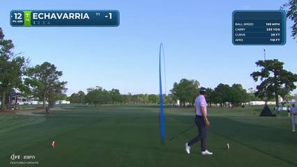 Nico Echavarria | Round 1 | 12th hole | Shot 1 | -1 