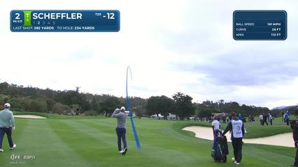 Scottie Scheffler | Round 4 | 2nd hole | Shot 2 | 2026 AT&T Pebble Beach