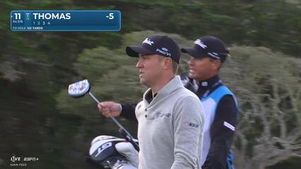 Justin Thomas | Round 4 | 11th hole | Shot 2 | 2025 AT&T Pebble Beach