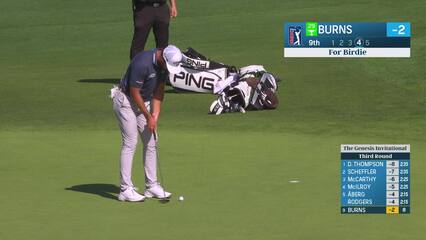 Sam Burns | Round 3 | 9th hole | Shot 4 | 2025 Genesis