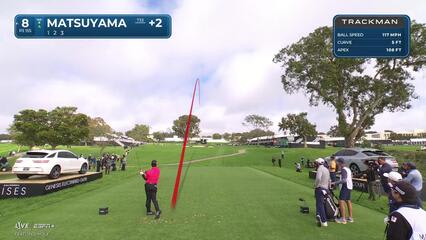 Hideki Matsuyama | Round 2 | 8th hole | Shot 1 | 2025 Genesis