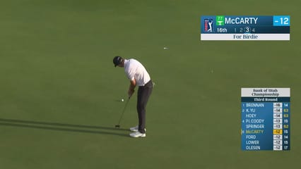 Matt McCarty | Round 3 | 16th hole | Shot 3 | 2025 Bank of Utah