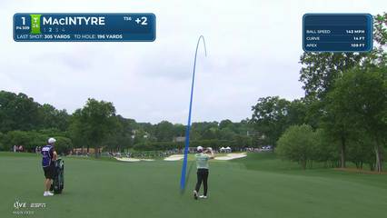 Robert MacIntyre | Round 3 | 1st hole | Shot 2 | 2026 Truist Championship