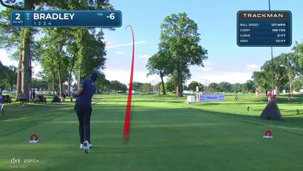 Keegan Bradley | Round 3 | 2nd hole | Shot 1 | 2025 Rocket Classic