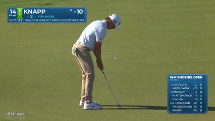Jake Knapp | Round 3 | 14th hole | Shot 4 | 2026 WM Phoenix Open
