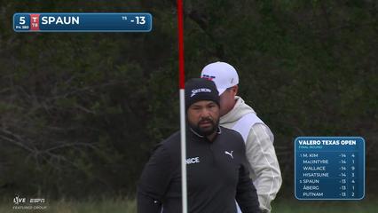 J.J. Spaun | Round 4 | 5th hole | Shot 3 | 2026 Valero