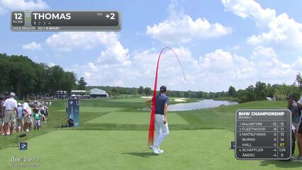 Justin Thomas | Round 2 | 12th hole | Shot 1 | 2025 BMW Championship