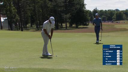 Xander Schauffele | Round 2 | 4th hole | Shot 4 | 2025 Genesis Scottish Open