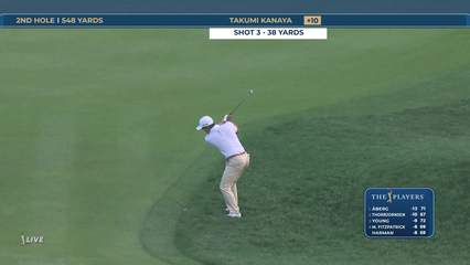 Takumi Kanaya | Round 4 | 2nd hole | Shot 3 | 2026 THE PLAYERS