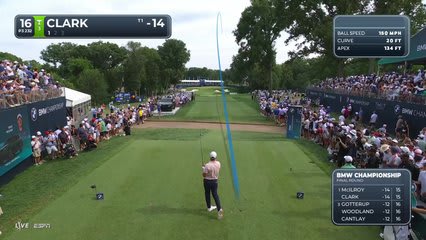Wyndham Clark | Round 4 | 16th hole | Shot 1 | 2026 BMW Championship
